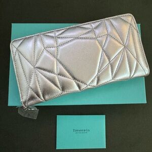 Tiffany & Co. Quilted Padded Wallet silver metallic (NEW)